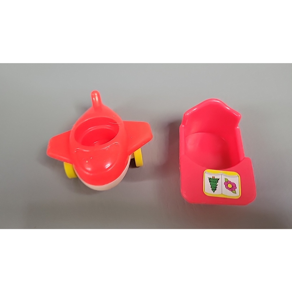 Vintage Fisher Price Little People Nursery Pieces School Wagon - Picture 6 of 7